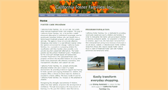 Desktop Screenshot of cafosterfamilies.com